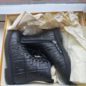 Fendi Biker Vitello Boots Size 9